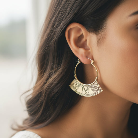 Small Semiya Hoop Earrings