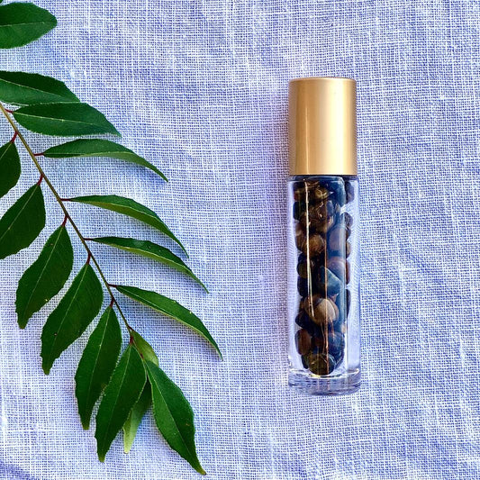 Tigers Eye -  Essential Oil Crystal Roller 10mm Bottle Only image 1