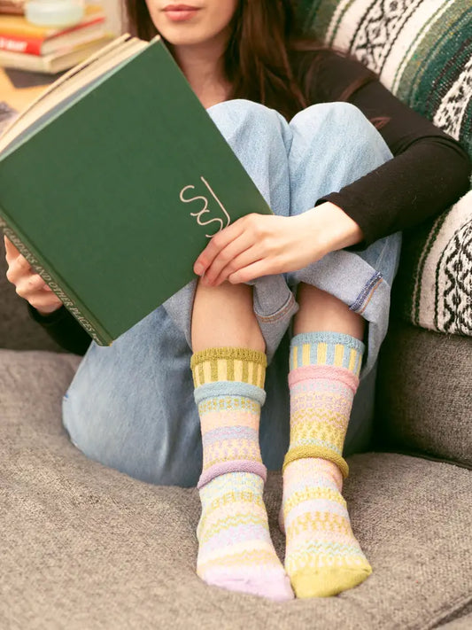 Daphne Crew Socks / Recycled Cotton Eco-Friendly