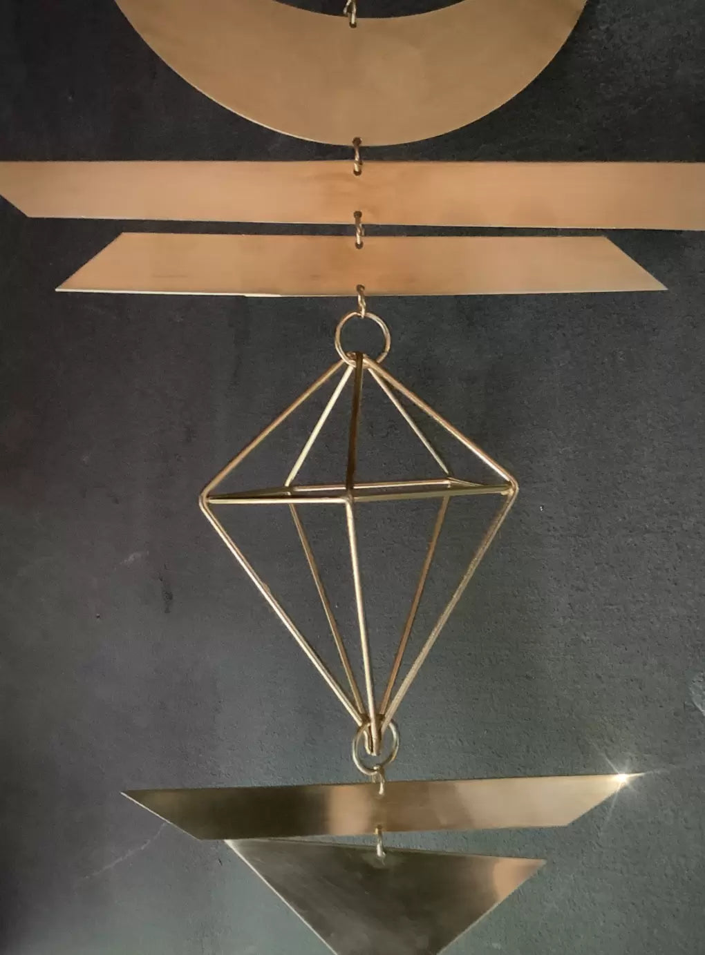 Golden Pyramid Sun Catcher