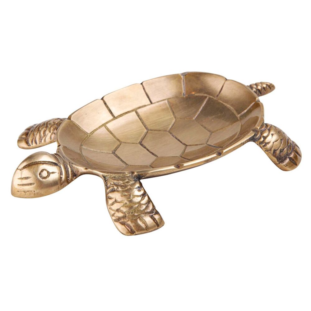 Archipelago Brass Turtle Dish