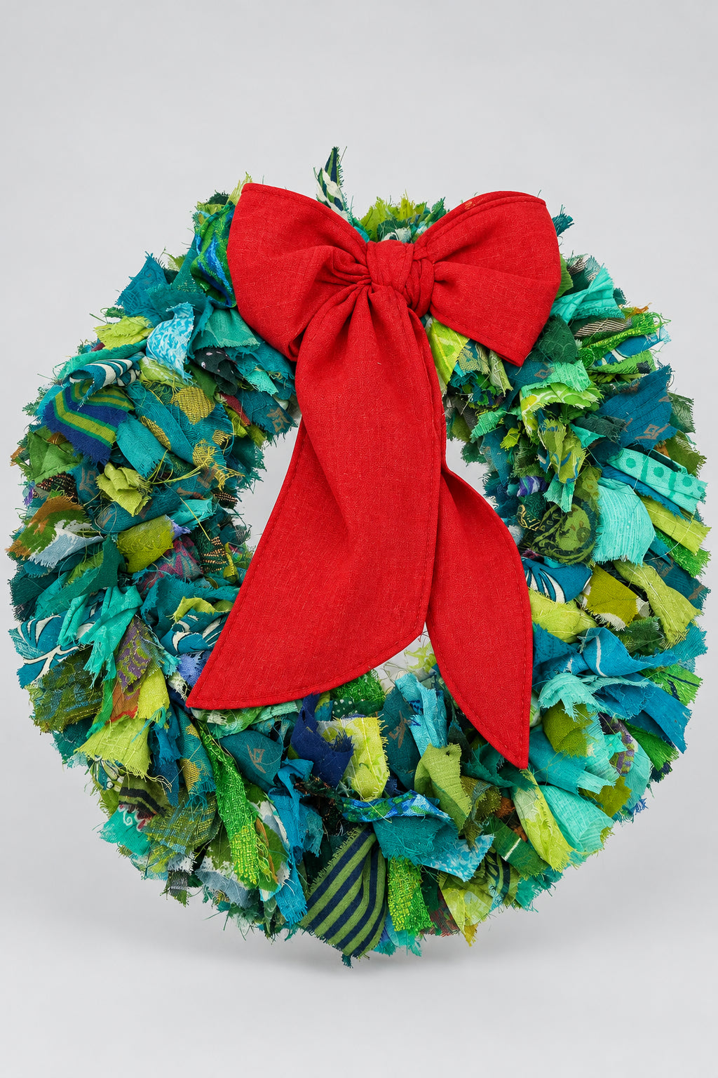 Recycled Sari Small Green Wreath