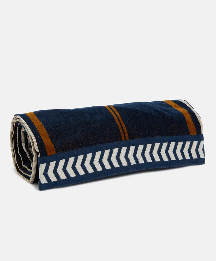 Seeker Large Towel | Navy Tan