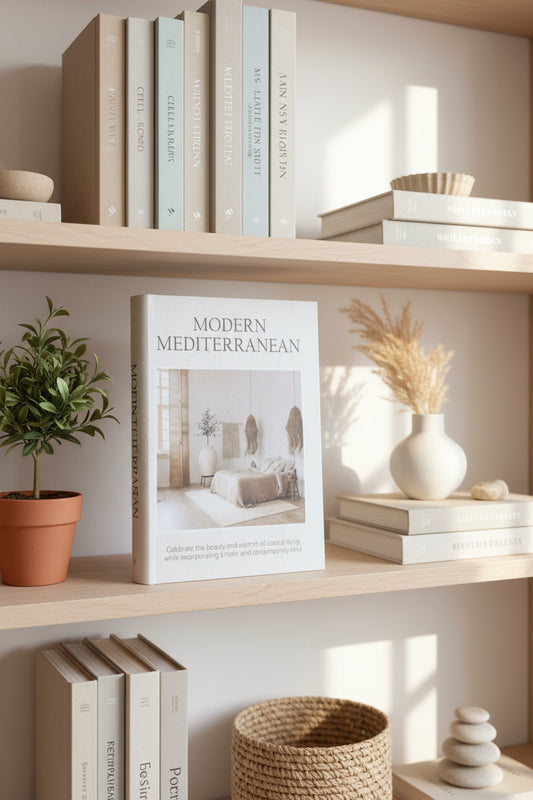 Book Box Storage - Modern Mediterranean