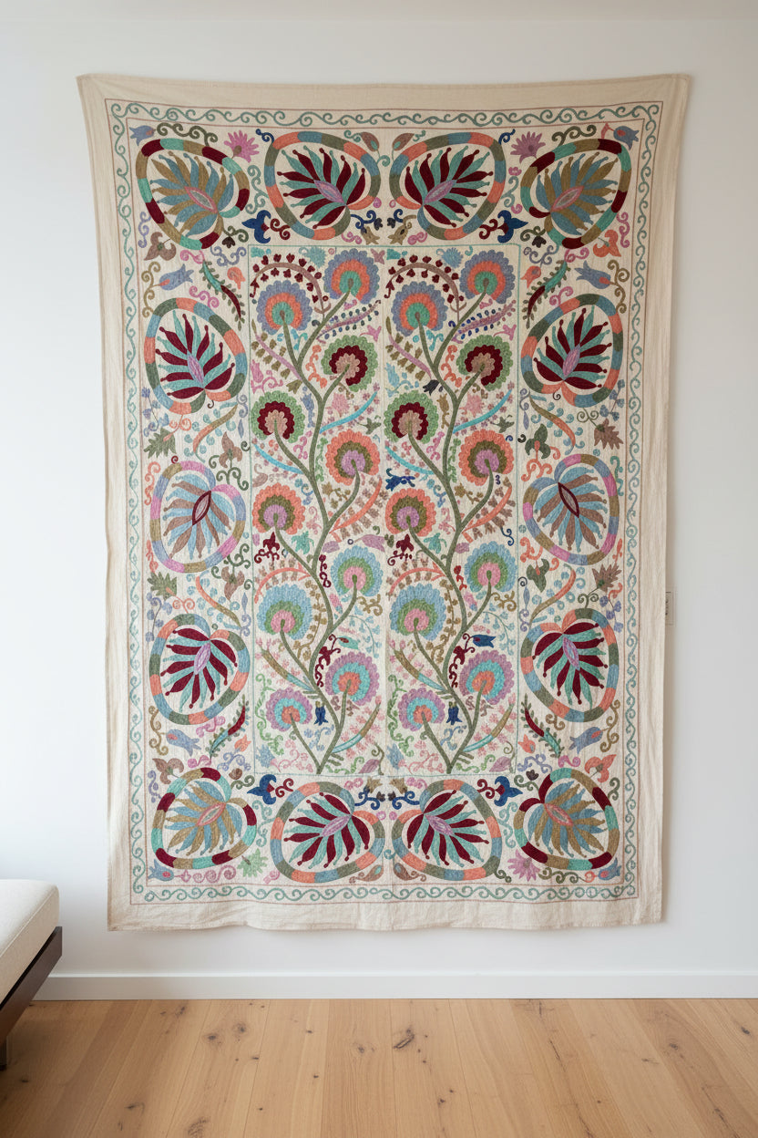 Suzani Throw Blanket