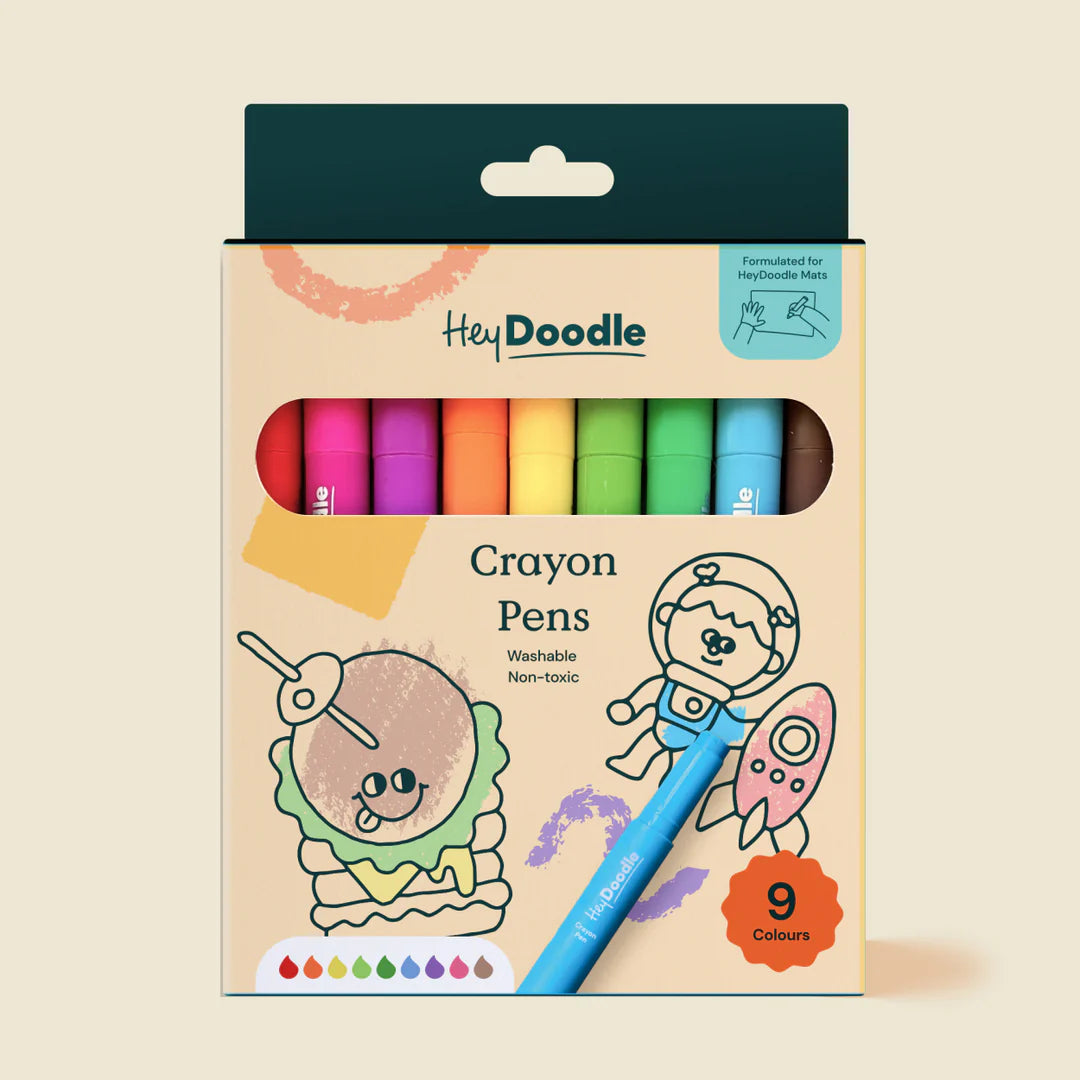 Washable Crayon Pens Set