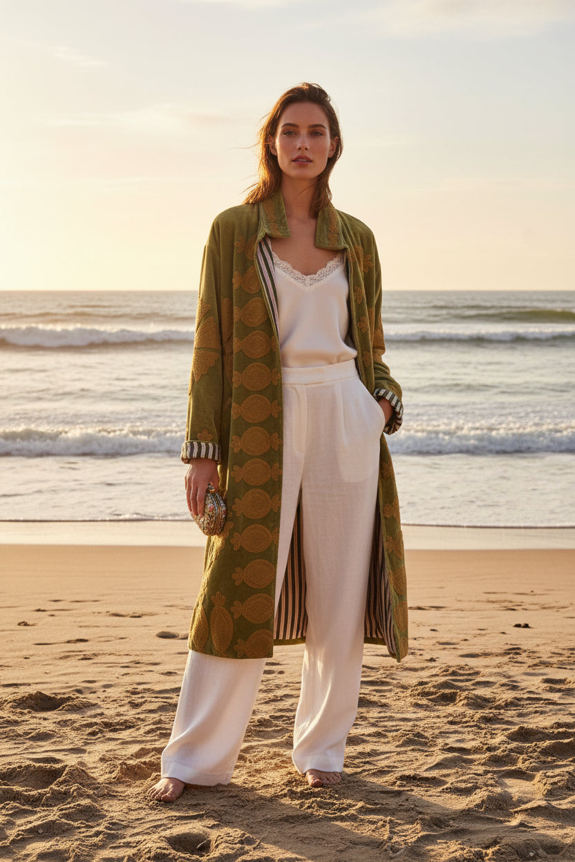 Velvet Coat Earthy Green