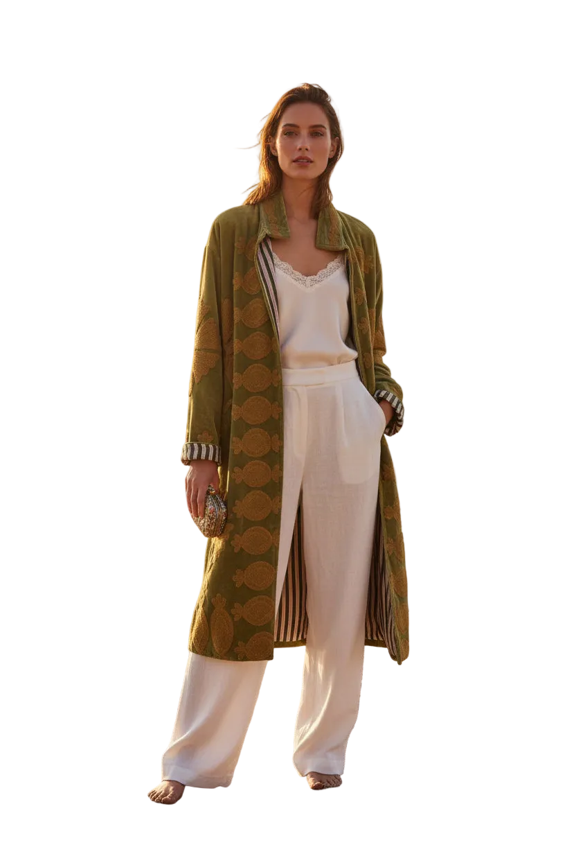 Velvet Coat Earthy Green