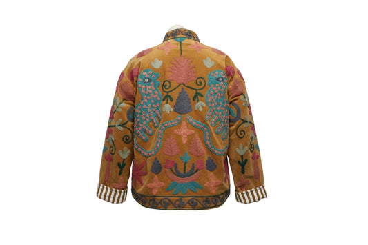 Aztec Leopard Velvet Jacket