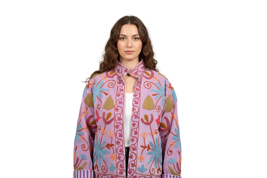 Aztec Leopard Velvet Jacket