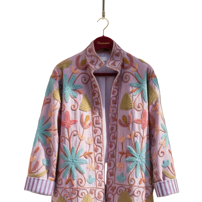 Velvet Jacket Leopard - Pastel Lilac