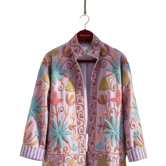 Aztec Leopard Velvet Jacket
