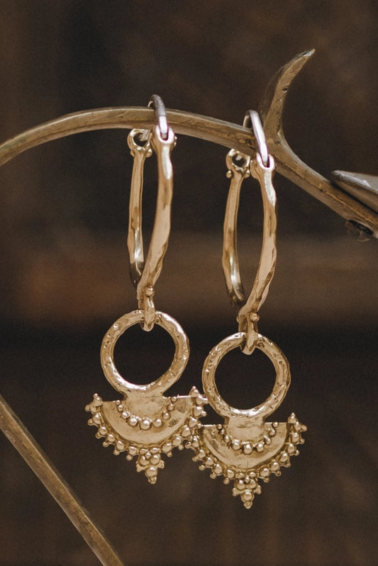 Naiya Hoops Brass