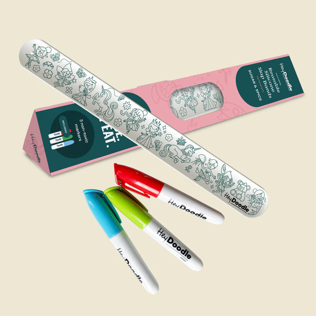 Sugar & Spice Sketchband - Reusable Colouring & Doodle Slap band