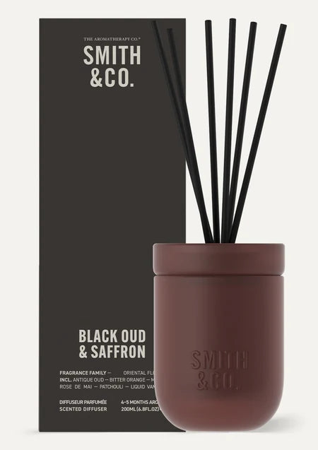 Smith & Co black Oud & Saffron Diffuser