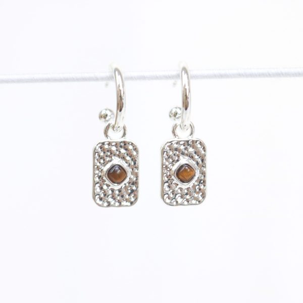 Courage Earrings in Silver image 0