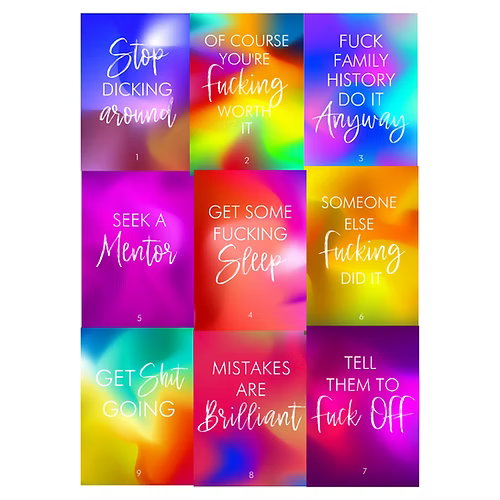 Get Fucking Motivated Oracle Cards image 1