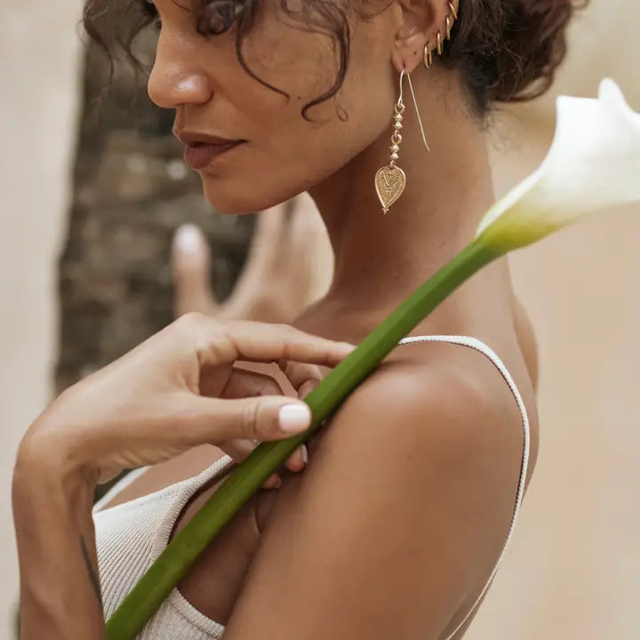 Aharya Earrings brass