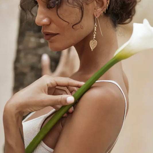 Aharya Earrings brass