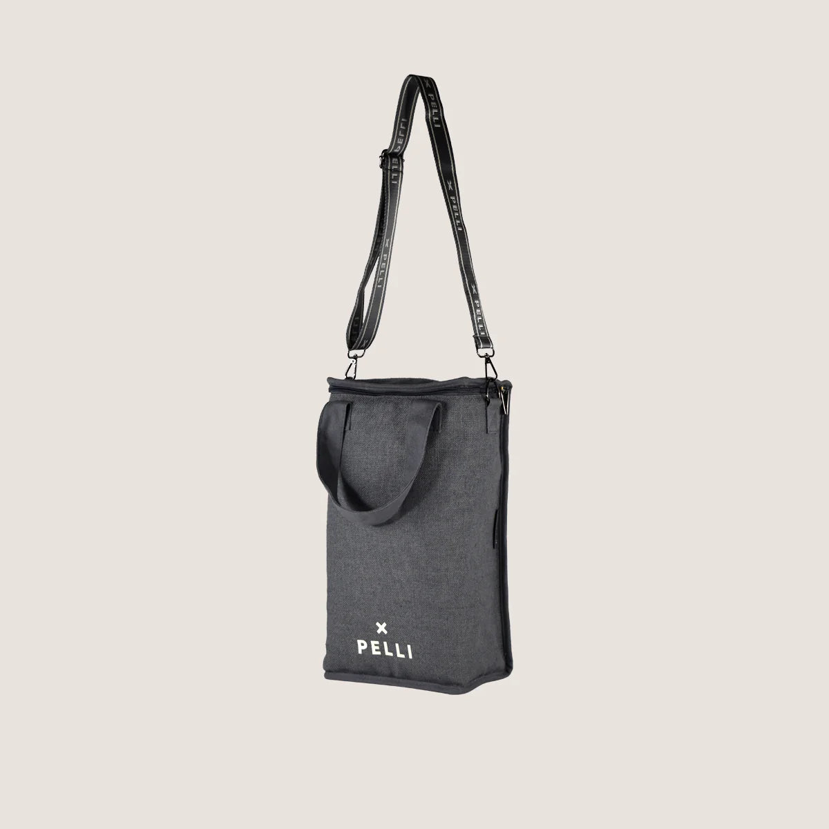 On the Grapevine Jute Wine Cooler Bag - Charcoal Grey image 4