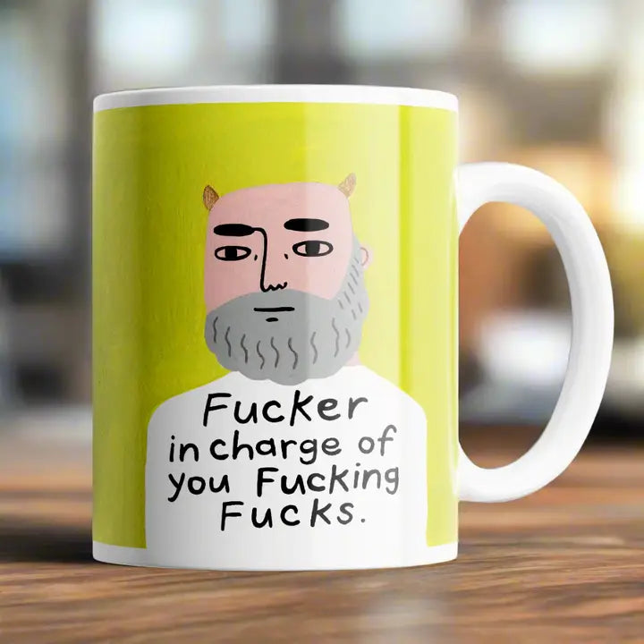 Fucker in Charge Grumpy Bastard Mug image 0