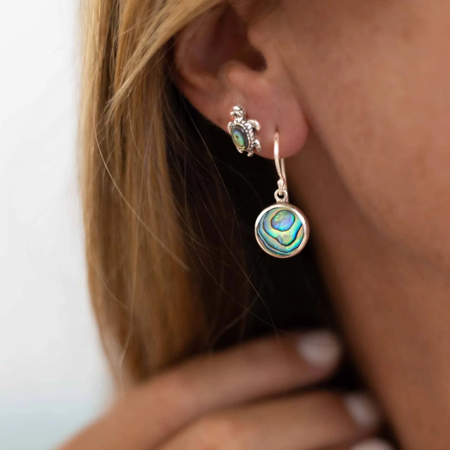 Iris Paua Shell Drops image 0