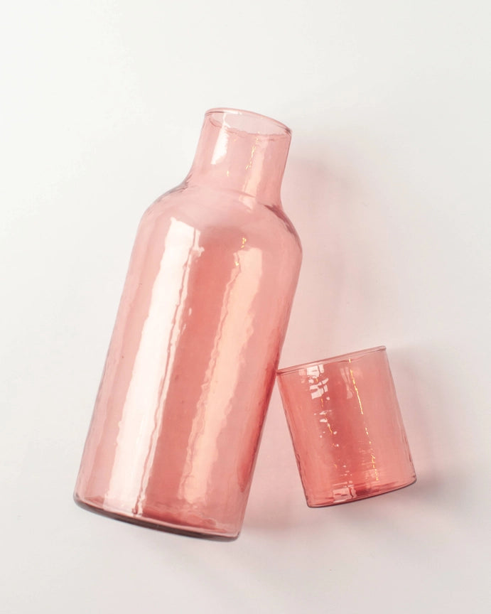 Handblown Hammered Glass Carafe image 3