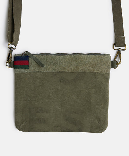Clutch | Upcycled | Khaki image 1