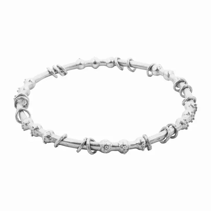 Kavani Bangle  - Silver Plated