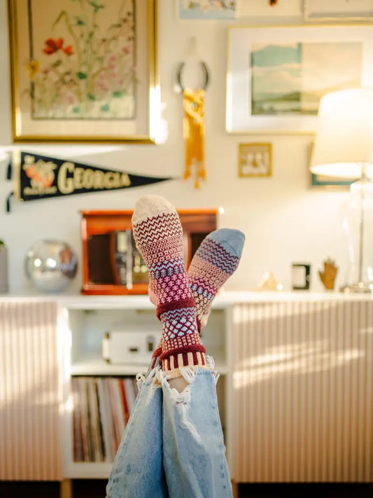 Larkspur Socks / Recycled Cotton Eco-Friendly