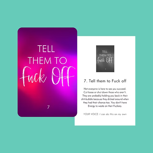 Get Fucking Motivated Oracle Cards image 4