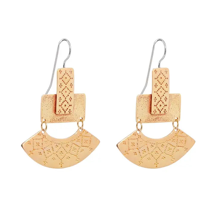 Naia Earrings- Brass