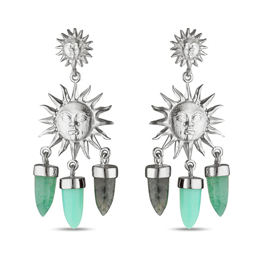 Sol Earrings / Silver image 0