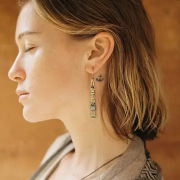 The Bahati Earrings - Brass