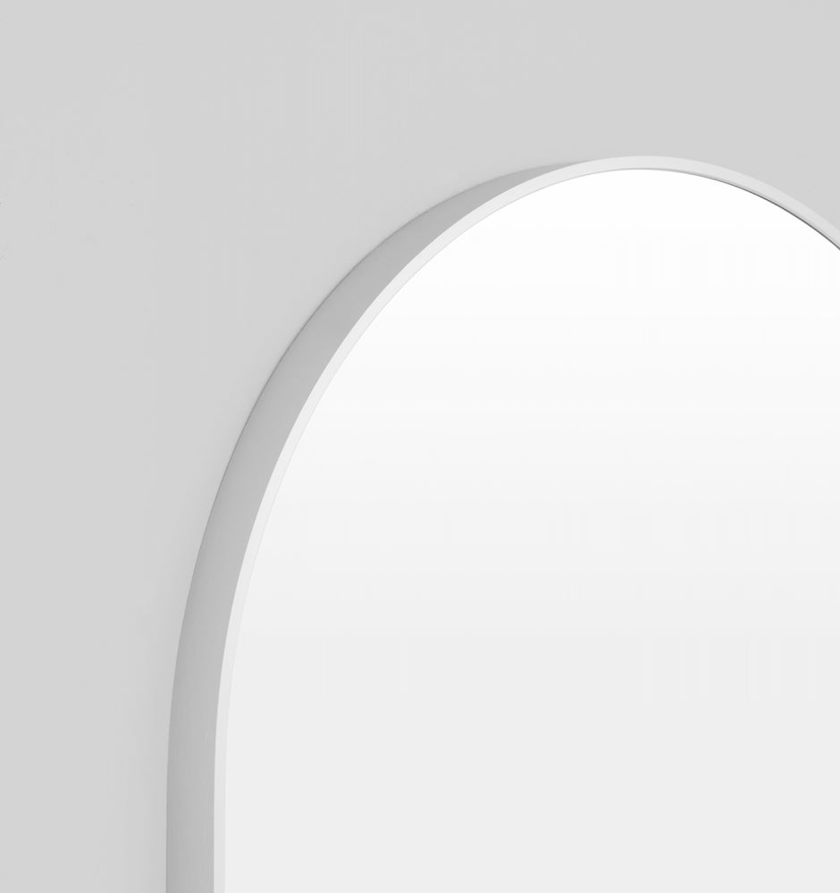 Bjorn Arch Floor Mirror - Bright White image 1