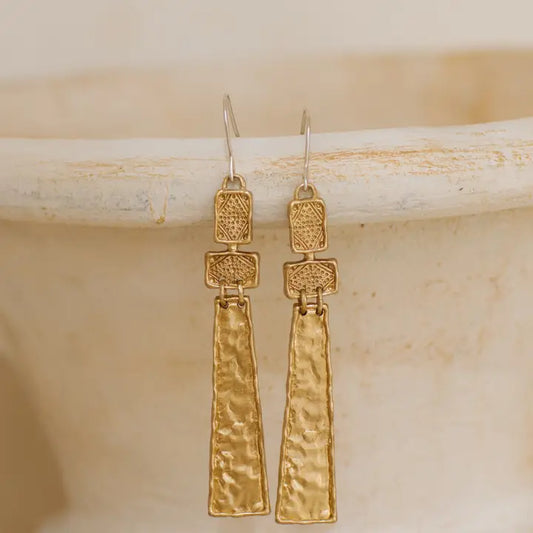 Ayana Earrings - Brass
