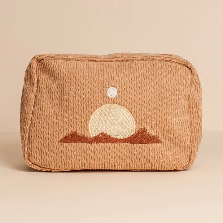 Corduroy Makeup Bag in Sand image 0