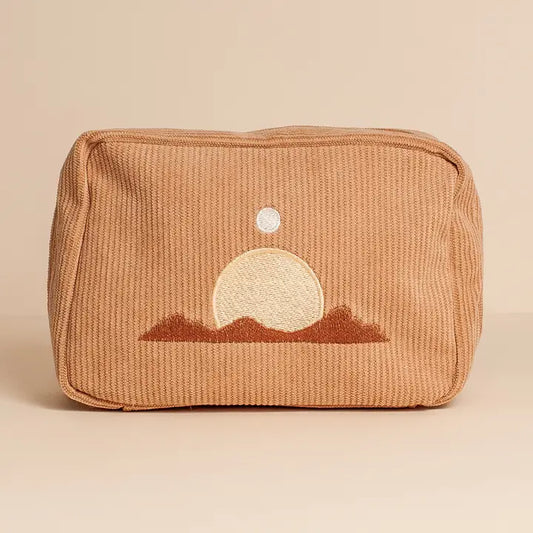 Corduroy Makeup Bag in Sand image 0