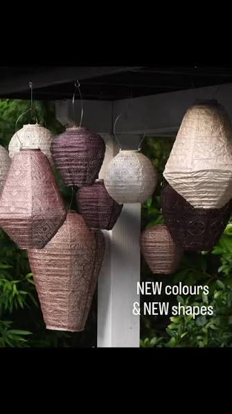 Lampshade 28 Solar Lantern - 2 colours