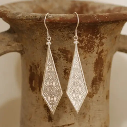 Izara Earring Silver Platted