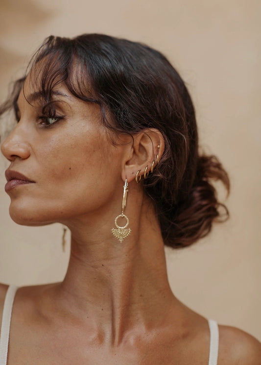 Naiya Hoops Brass