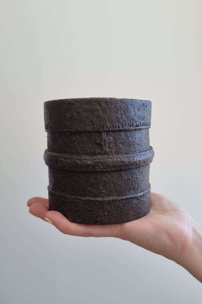 Vintage Indian Cast Iron Mini Pot