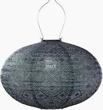 Oval 40cm - Solar Lantern - 2 Colours